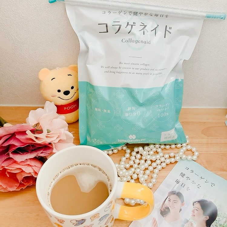 口コミ投稿：溶けやすい顆粒タイプのコラーゲンペプチド【コラゲネイド】専用スプーン１杯で手軽…