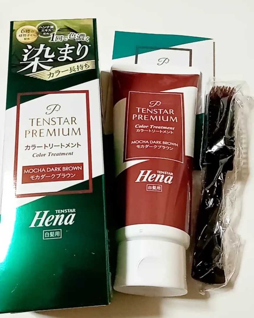 口コミ投稿：〜商品名〜テンスター Hena プレミアムカラートリートメント 〜商品説明〜プレミアム…