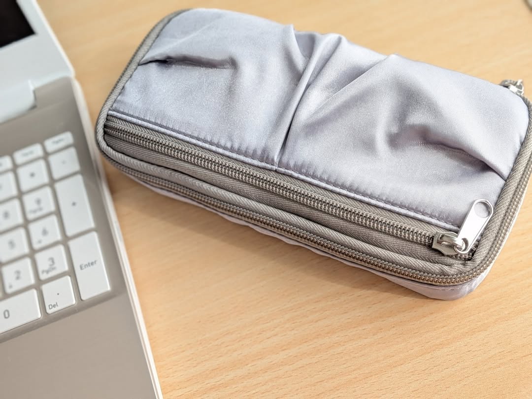 口コミ投稿：🤍メイクポーチのようにおしゃれな@plus_bunguFABFAB ペンケース ドレープタイプラウ…