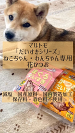 削りぶしでお馴染みのマルトモに、わんちゃんねこちゃん専用のけずりぶしがあるの知っていますか？▶️マルトモ「だいすきシリーズ」花かつお・減塩・国産原料使用・国内製造加工・保存料・着色料不使…のInstagram画像
