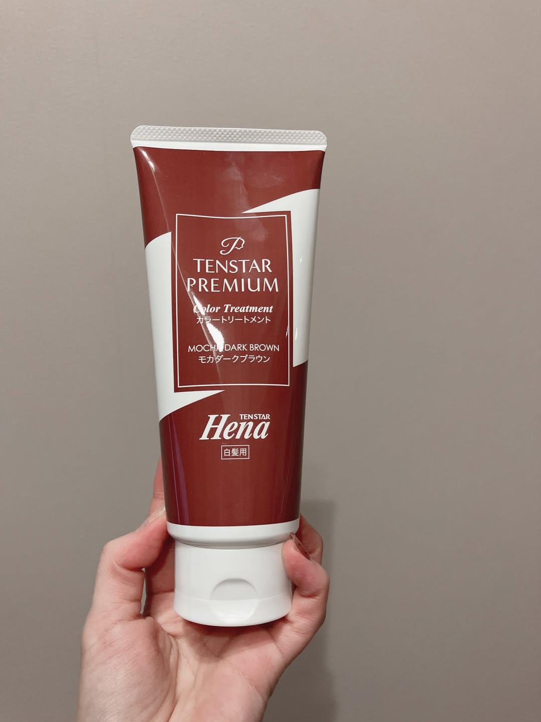 口コミ投稿：🪮新色モカダークブラウンで白髪ケア🤍テンスターHena プレミアム の新色「モカダーク…