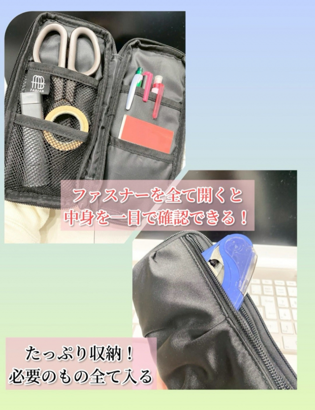 口コミ：FABFAB ペンケース ドレープタイプの画像（3枚目）