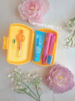 ❁⃘*.ﾟお気に入りをいつでもそばに✨【旅行用トラベルセット クラプロックス（歯ブラシ＋歯みがきペースト）】・・お気に入りのクラプックス♡実はかわいい旅行用もあるんです✨・・組み立て&hellip;のInstagram画像