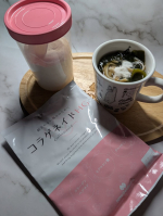 寒くなると朝一番にマグカップ味噌汁を飲みます。夏は、甘酒とトマトジュース。その味噌汁に新田ゼラチンのコラゲネイドHGを入れて飲み始めました。コラーゲンペプチドの他にヒアルロン酸グルコ…のInstagram画像
