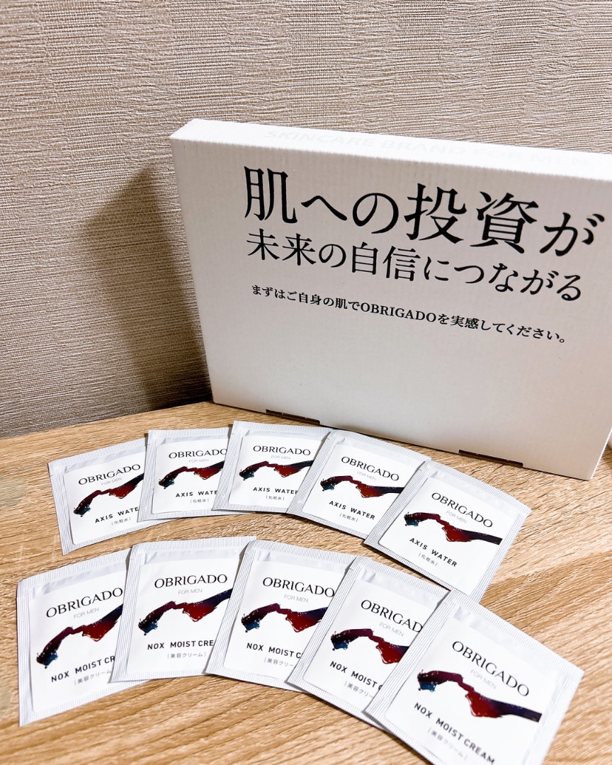 口コミ投稿：⁡\  おすすめメンズスキンケア✨ /⁡⁡❥ OBRIGADO　アクシスウォーター＆ノックスモイス…