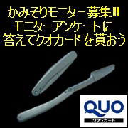 「限定22名様★モニターアンケートに答えてQUOカードゲット！」の画像、ニッケンかみそり株式会社のモニター・サンプル企画