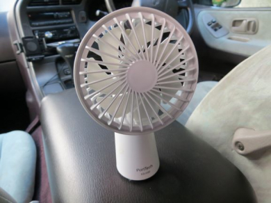 首かけ携帯ファンが何処でも脱臭器に大変身 ダイナミックイオナイザーイオナイザー