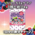 頑張る私に、おいしい鉄分チャージ♪＼ひとくちFeケア／3種の鉄11mgのモニター10名様募集