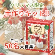 「【クリスマスミニケーキキット】手作りキットのモニター大量募集50名！」の画像、共立食品株式会社のモニター・サンプル企画
