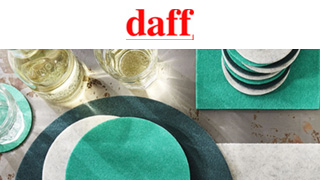 ル・ノーブル◆リサイクル素材のテーブルウェアアクセサリー「Daff（ダフ）」