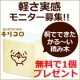 軽さ実感モニター募集！桐でできた積み木「キリコロ」おためし1個無料プレゼント！/モニター・サンプル企画