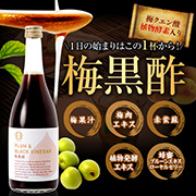 「ムダのない体づくりへ5つの要素が元気を濃縮!梅黒酢モニタープレゼント10名様募集」の画像、五代庵のモニター・サンプル企画