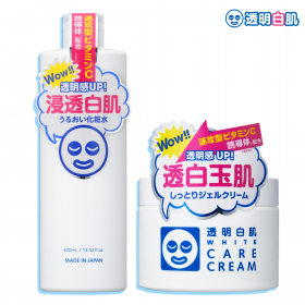 「透明白肌　ホワイトローション＆ホワイトケアクリーム（株式会社石澤研究所）」の商品画像