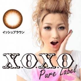 「X.O.X.O ピュアレーベル イッシュブラウン カラコン1年（GIRLS PARTY（ガールズパーティ））」の商品画像の1枚目