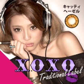 「X.O.X.O トラディショナレーベル キャッティヘーゼル カラコン半年～1年（GIRLS PARTY（ガールズパーティ））」の商品画像
