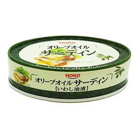 「オリーブオイルサーディン（いわし油漬）（株式会社宝幸（ほうこう）／日本ハムグループ）」の商品画像