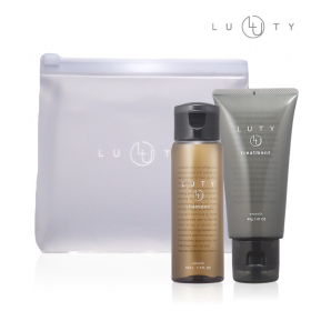 「LUTY ルーティー シャンプー ＆ トリートメント ポーチ付き ミニセット（株式会社フォーサイス）」の商品画像