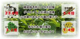 「桑葉粉末粒　100g　(京都・網野町産　無農薬　桑葉　90%使用)（株式会社AGCネットワークサービス）」の商品画像の4枚目