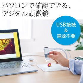 「USBデジタル顕微鏡（最大250倍・200万画素・マイクロスコープ）（サンワサプライ株式会社）」の商品画像の2枚目