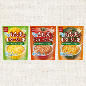 冷製もち麦のポタージュ粥　3個セット（トマト・コーン・かぼちゃ）の商品画像