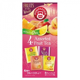 「ポンパドール　フルーツ オブ ザ ワールド　4アソートフルーツティー（日本緑茶センター株式会社）」の商品画像