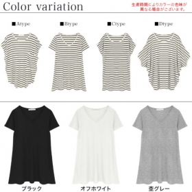 「【Pierrot(ピエロ)】UVカット4typeチュニックTシャツ（有限会社セレクト）」の商品画像の2枚目