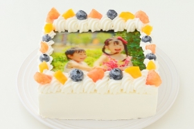 「スクエア写真ケーキ　4号　12cm（株式会社FLASH PARK）」の商品画像の2枚目