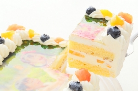 「スクエア写真ケーキ　4号　12cm（株式会社FLASH PARK）」の商品画像の3枚目