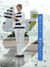 「雨の日専用 デニムパンツ ［スリム テーパード］（有限会社ズーティー）」の商品画像の4枚目