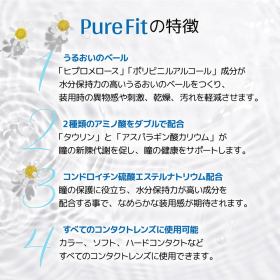 「ピュアフィット (Pure Fit) | コンタクトレンズ装着液（株式会社エグザイルス）」の商品画像の3枚目