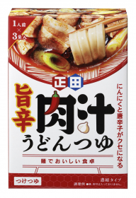 正田醤油株式会社の取り扱い商品「＜麺でおいしい食卓＞旨辛肉汁うどんつゆ」の画像