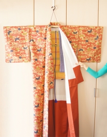 イカス＊キモノセレクト＜着物や帯の風通しに＞組立て式着物ハンガーの商品画像