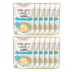 「コラーゲンスープ 海鮮うま塩 12袋 〔180g×12〕 スープ 宮城（株式会社ふるさとサービス）」の商品画像の2枚目