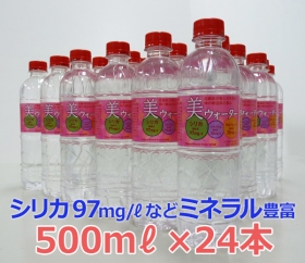 「美ウォーター　500mL×24本【PinkLabel】（株式会社ダックス）」の商品画像