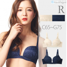 「R ノンワイヤーブラジャー C-Gカップ（公式下着通販 fran de lingerie（フランデランジェリー））」の商品画像