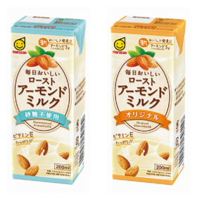 マルサンアイ株式会社の取り扱い商品「毎日おいしいローストアーモンドミルクシリーズ」の画像