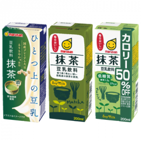 豆乳飲料抹茶３種類の商品画像