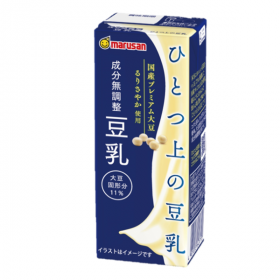 「ひとつ上の豆乳 成分無調整豆乳 200㎖（マルサンアイ株式会社）」の商品画像