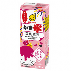 「豆乳飲料 かき氷れん乳いちご風味 （マルサンアイ株式会社）」の商品画像