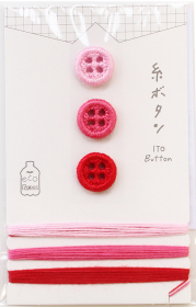 糸ボタンと糸のセットの商品画像