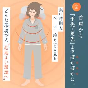 「首と肩がホッとする低い枕 ローフラット（株式会社サバキュー）」の商品画像の2枚目