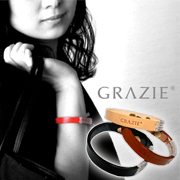 オリジナル商品 イタリアンレザーブレス【GRAZIE】の商品画像