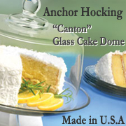 「【Anchor Hocking】脚付きガラスケーキドーム（F.O.B COOP）」の商品画像