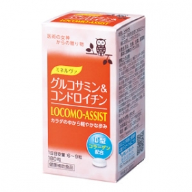 「ミネルヴァ グルコサミン＆コンドロイチン （LOCOMO-ASSIST）（京都薬品ヘルスケア株式会社）」の商品画像