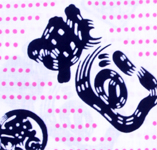 「人気！焼津・魚河岸シャツ（白地×豆絞り（ピンク））（女性・Ｍ）（株式会社日専連静岡）」の商品画像の2枚目
