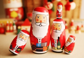 「クリスマス　santacryoshka　サンタクリョーシカ　LOVE（アンジェ web shop）」の商品画像