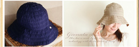 「UVカット　帽子　gionata（ジョナータ）　洗えるブレードハット　（アンジェ web shop）」の商品画像の3枚目