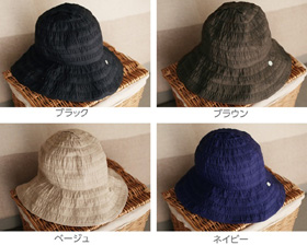 「UVカット　帽子　gionata（ジョナータ）　洗えるブレードハット　（アンジェ web shop）」の商品画像の4枚目